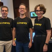 Os sócios da Limoney, Leonardo Azevedo, Marcelo Rosenburg e Irene Barretto, presentes no Finance Summit 2026